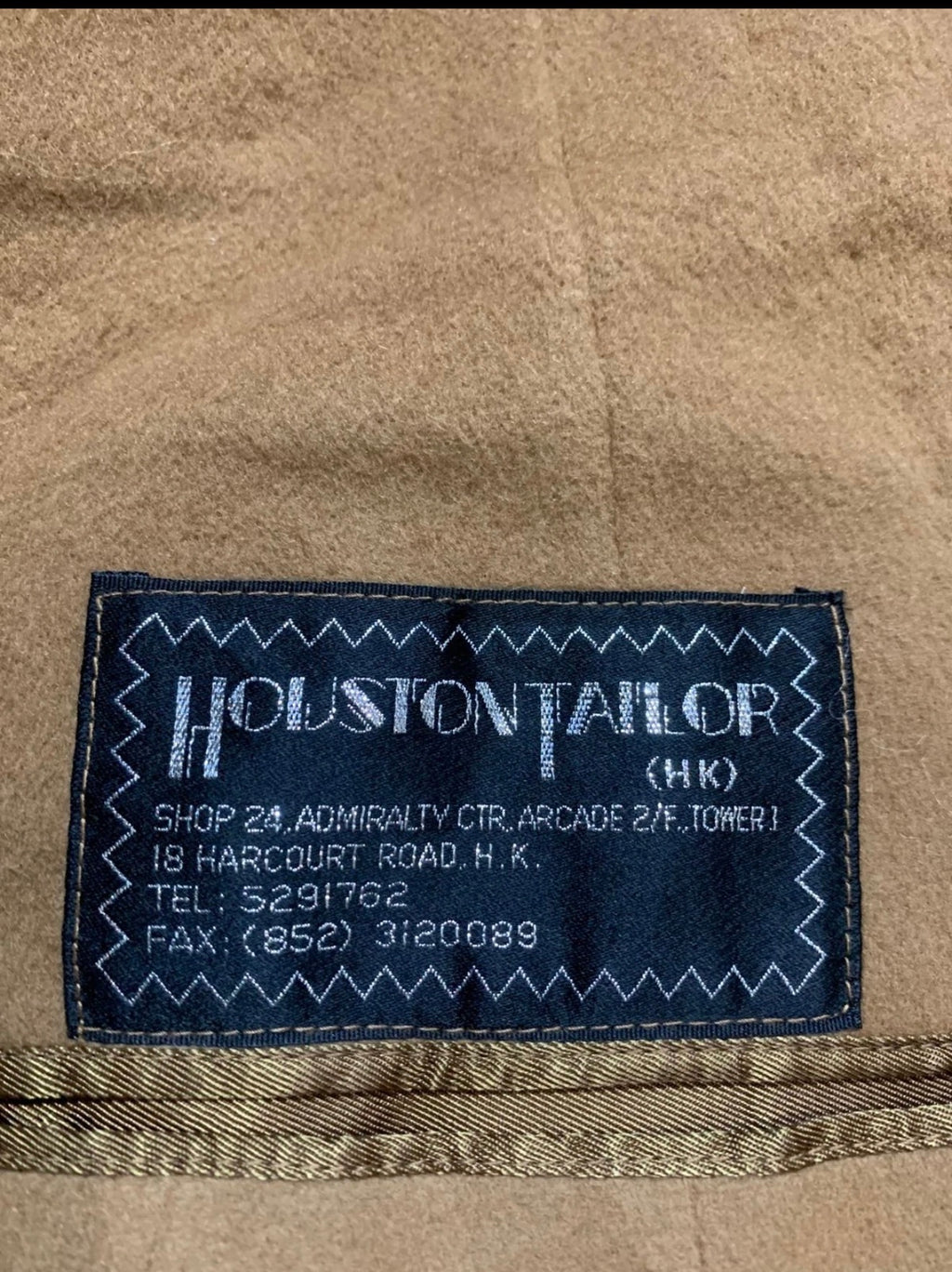Vintage handtailored bespoke Wool Cashmere classic brown long over coat 46L XL