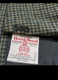 Vintage Harris Tweed houndstooth pure wool classic hunting jacket blazer 42R