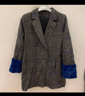 Vintage wool blend classic women's double breasted jacket coat 42 12 L