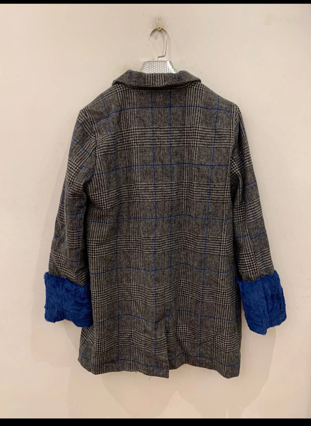 Vintage wool blend classic women's double breasted jacket coat 42 12 L
