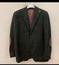 Classic pure wool tweed camouflage green hunting jacket blazer 40R 40L