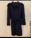 Vintage Lord pure wool belted navy classic raglan Loden over coat 40R