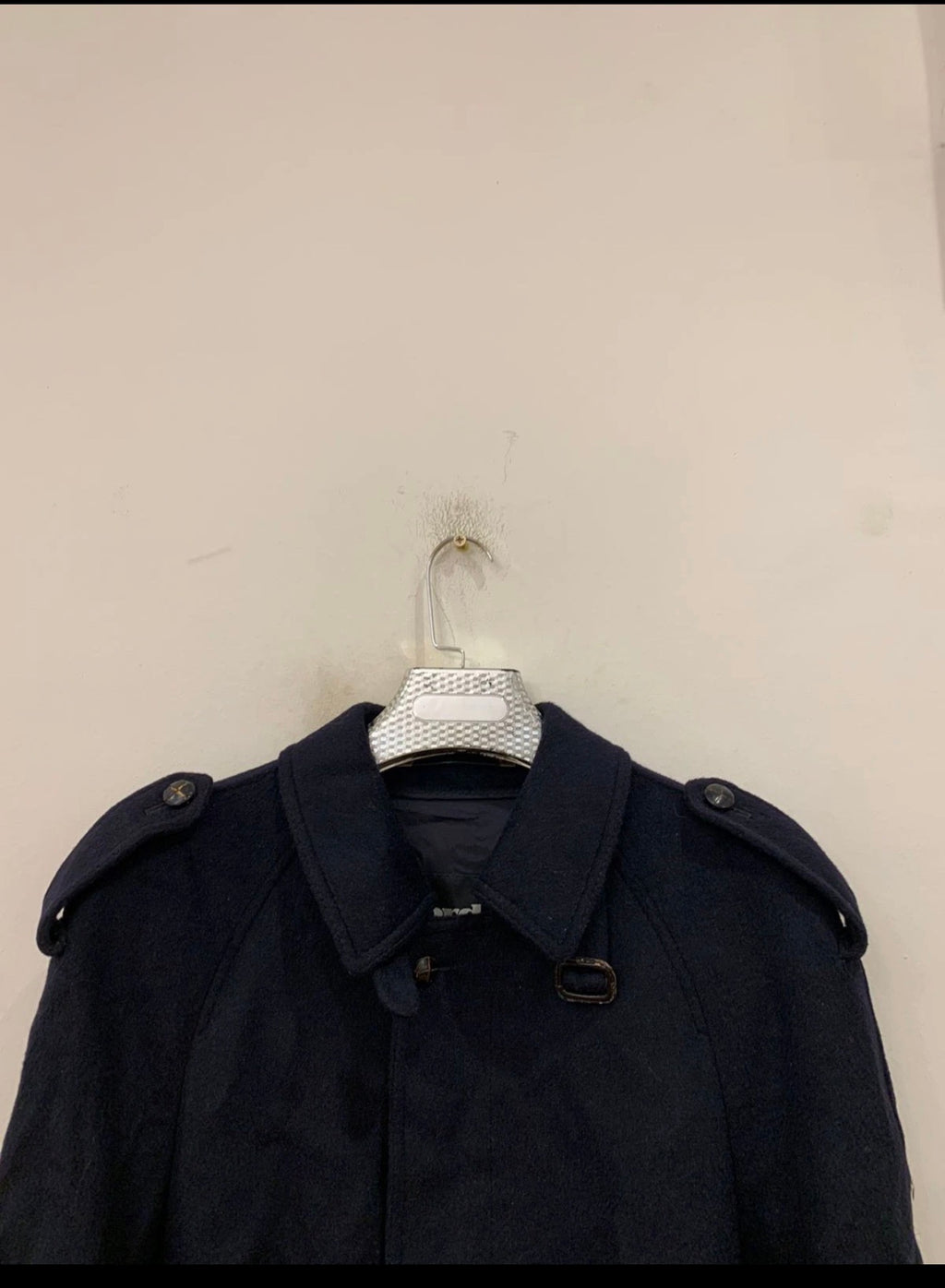 Vintage Lord pure wool belted navy classic raglan Loden over coat 40R