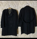 Vintage Daniel Hechter Paris belted classic double breasted over coat 44R