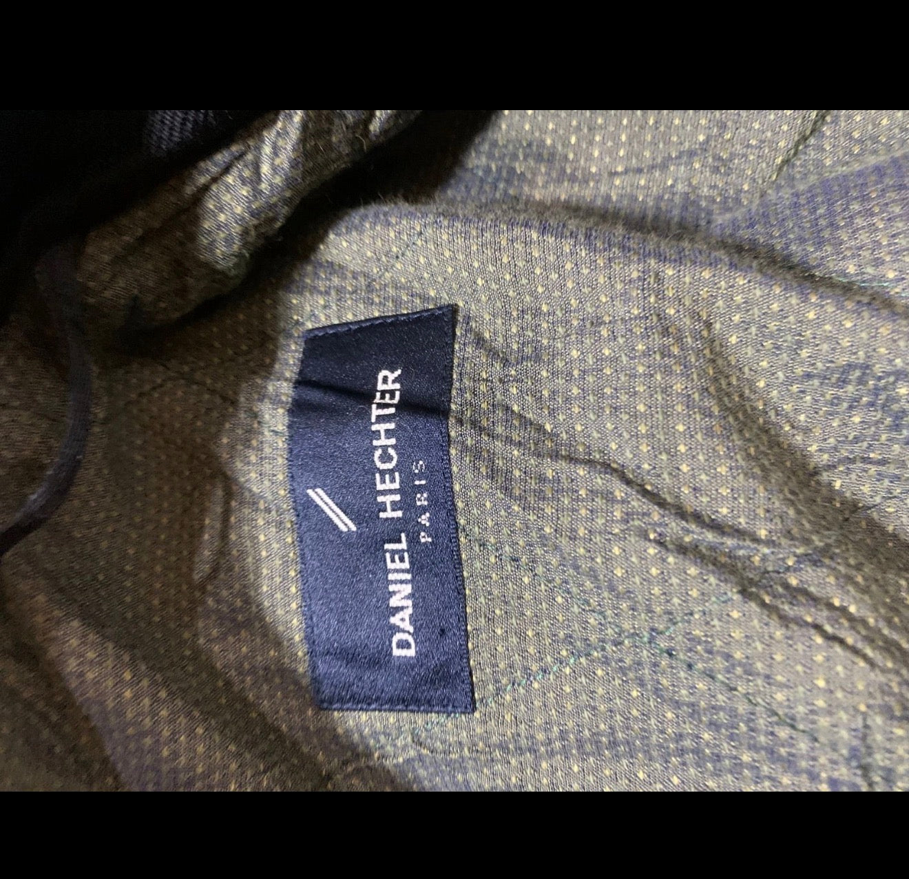 Vintage Daniel Hechter Paris belted classic double breasted over coat 44R