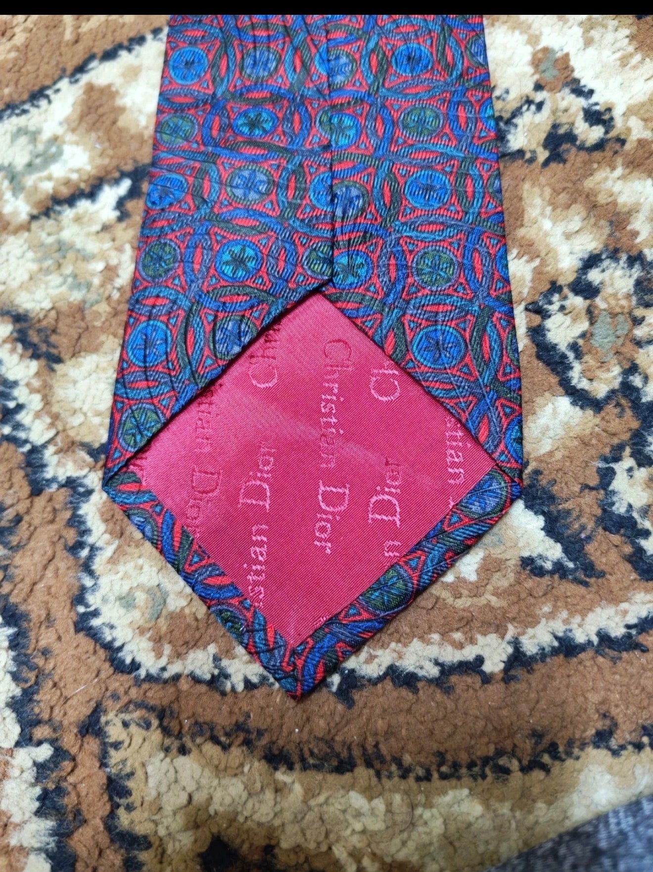 mens vintage Christian Dior Monsieur classic 100% all silk luxury neck tie
