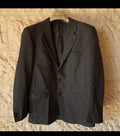Vintage San Remo pure wool classic charcoal hunting jacket blazer 40R