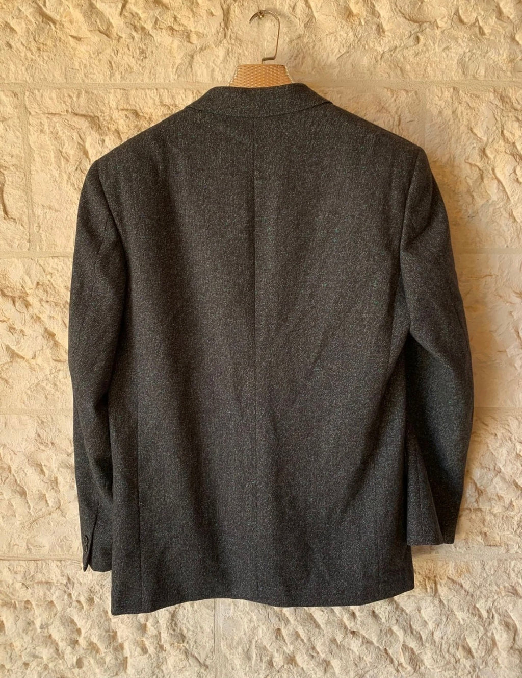 Vintage San Remo pure wool classic charcoal hunting jacket blazer 40R