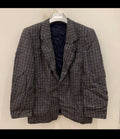 Vintage pure wool handwoven tweed houndstooth hunting jacket blazer 40R