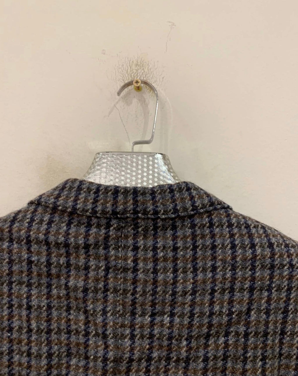 Vintage pure wool handwoven tweed houndstooth hunting jacket blazer 40R