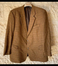 Vintage Daniel Hechter wool mohair classic brown hunting jacket blazer 46R XL