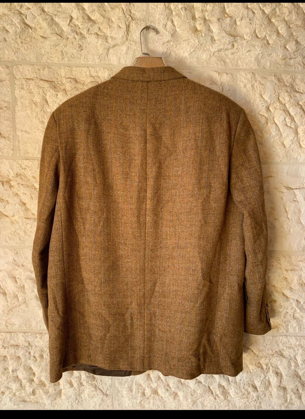 Vintage Daniel Hechter wool mohair classic brown hunting jacket blazer 46R XL