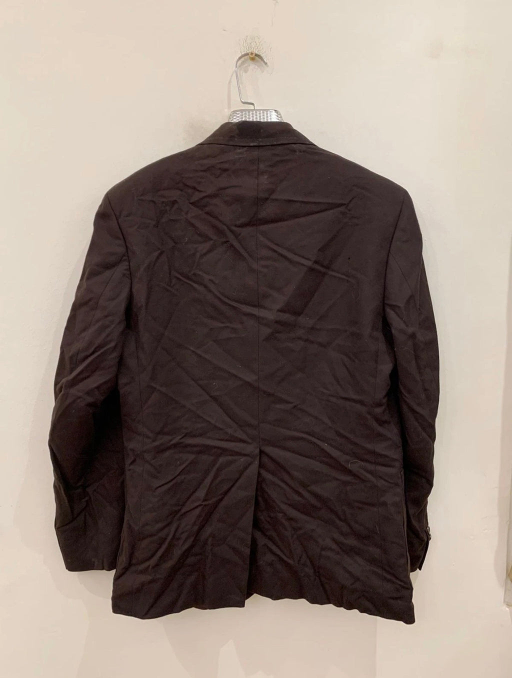 1970s Vintage wool silk classic brown rockabilly disco jacket blazer 40R
