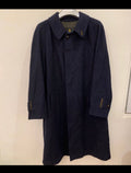 Vintage Bugatti Loden wool Alpaca blend classic navy Raglan over coat 46R XL