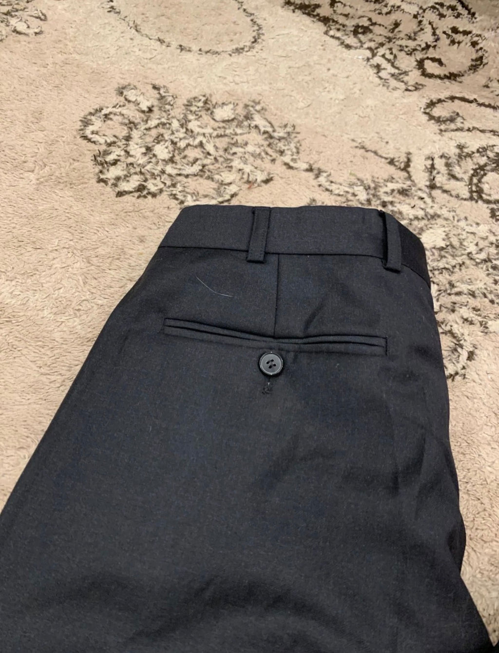 Vintage Superfine pure wool double breasted gangster Charcoal suit 40R