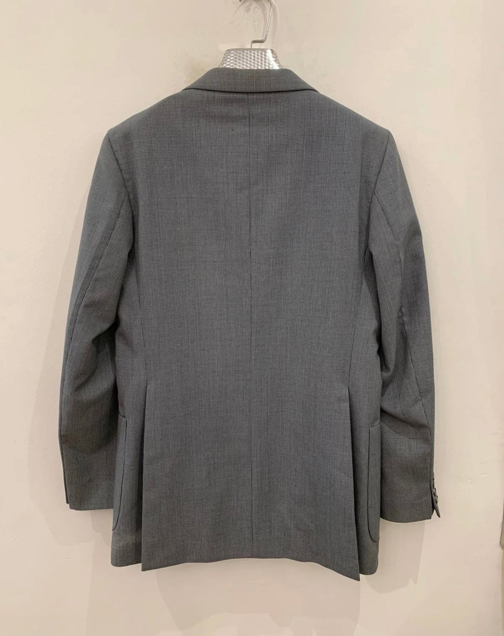 1970s Vintage worsted wool gray 2 button classic rockabilly disco suit 38R 38L
