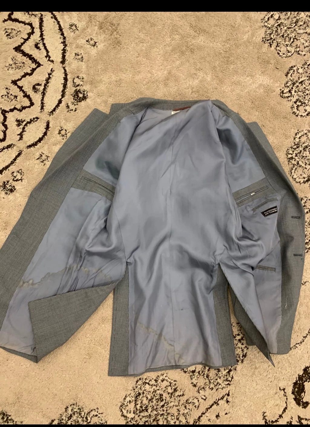1970s Vintage worsted wool gray 2 button classic rockabilly disco suit 38R 38L
