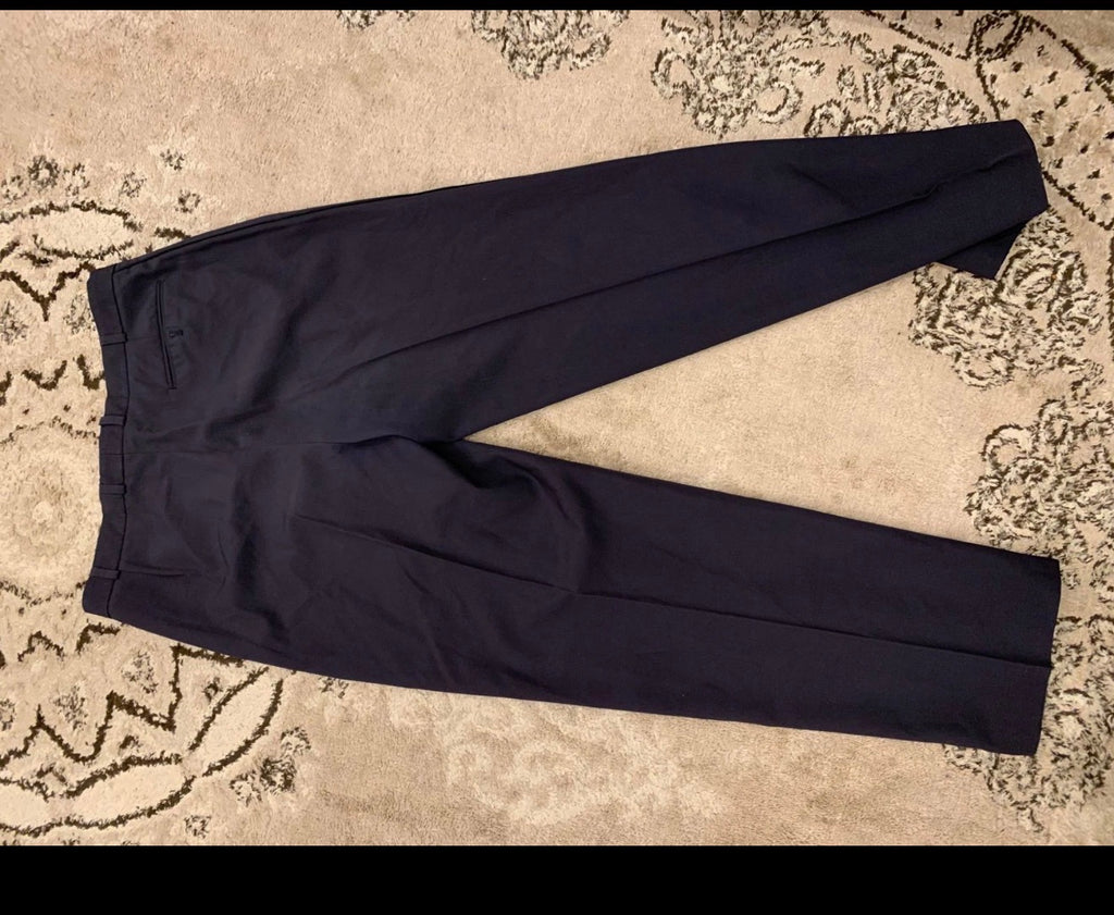Vintage wool blend double breasted navy Tuxedo night classic suit 44R