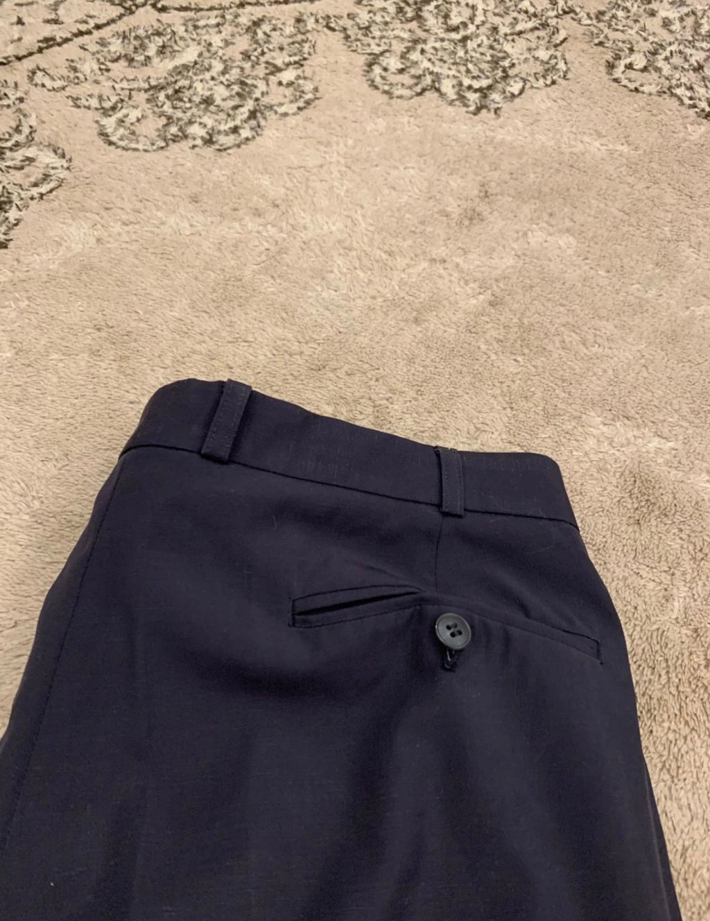 Vintage wool blend double breasted navy Tuxedo night classic suit 44R