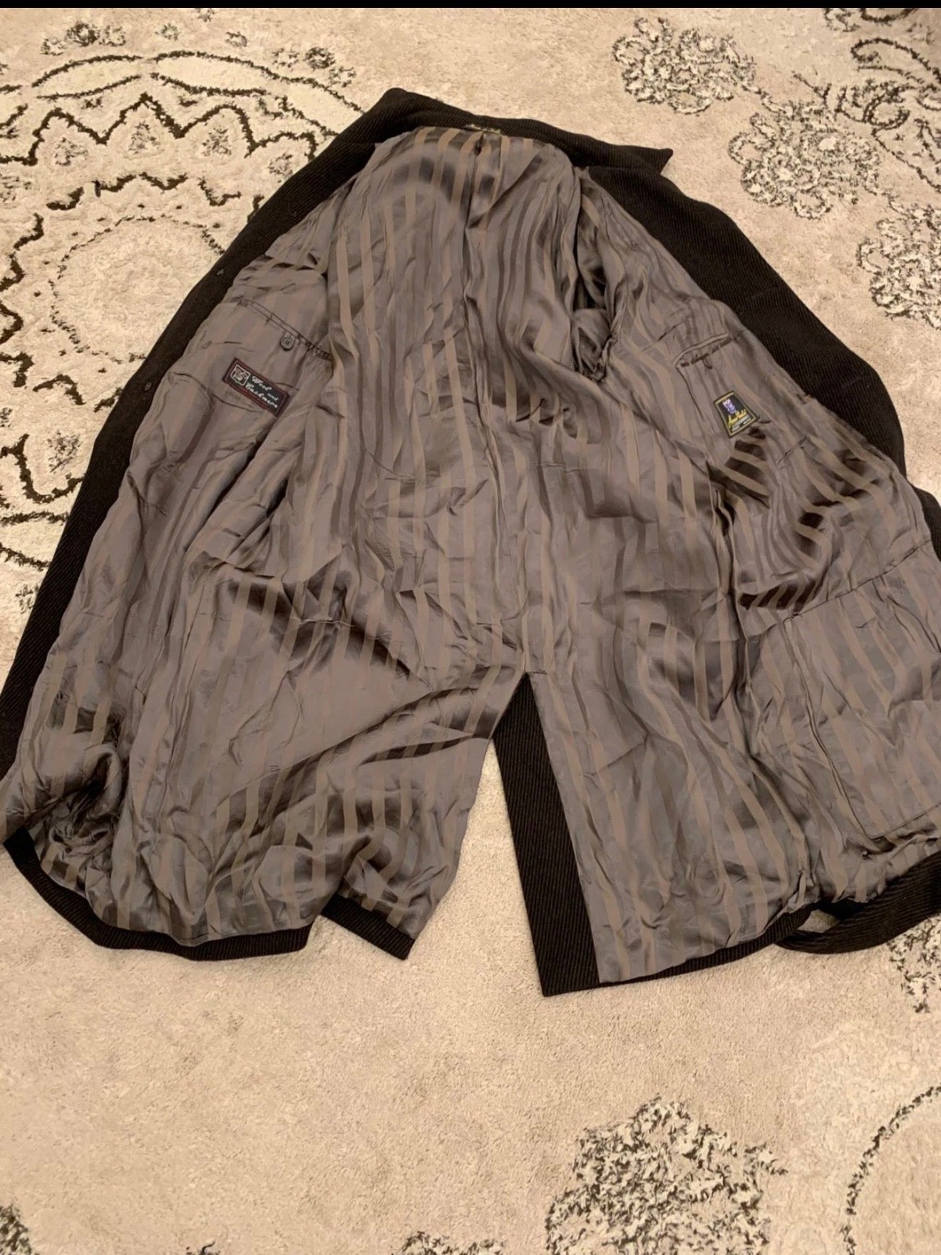 Vintage Mario Valente Wool Cashmere blend belted brown raglan over coat 46R XL