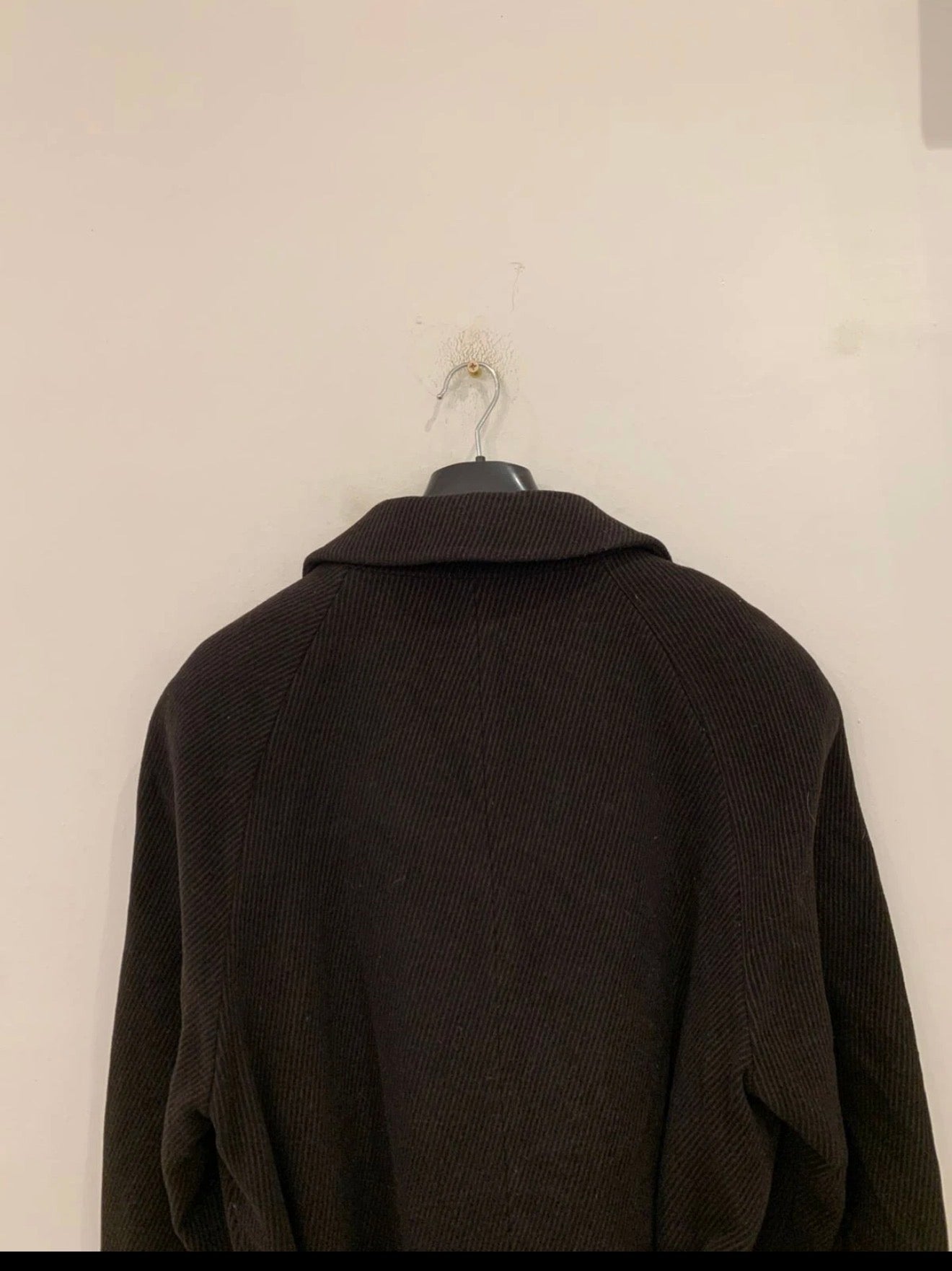 Vintage Mario Valente Wool Cashmere blend belted brown raglan over coat 46R XL