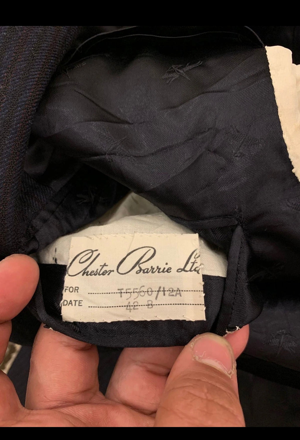 Vintage Chester Barrie all worsted wool classic petroleum jacket blazer 42R