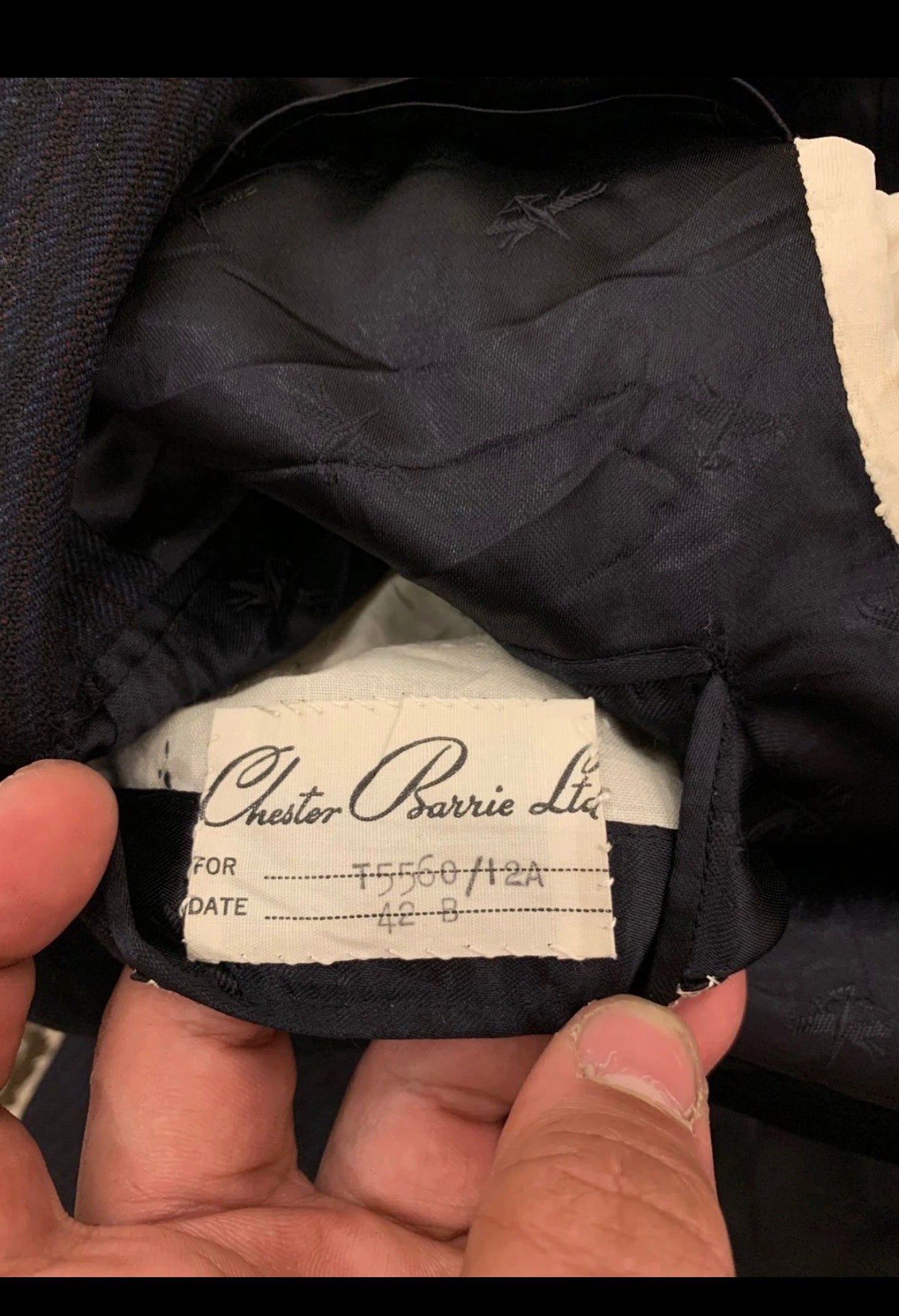 Vintage Chester Barrie all worsted wool classic petroleum jacket blazer 42R