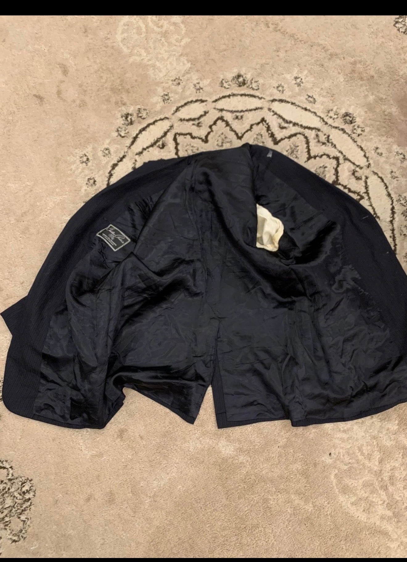 Vintage Chester Barrie all worsted wool classic petroleum jacket blazer 42R