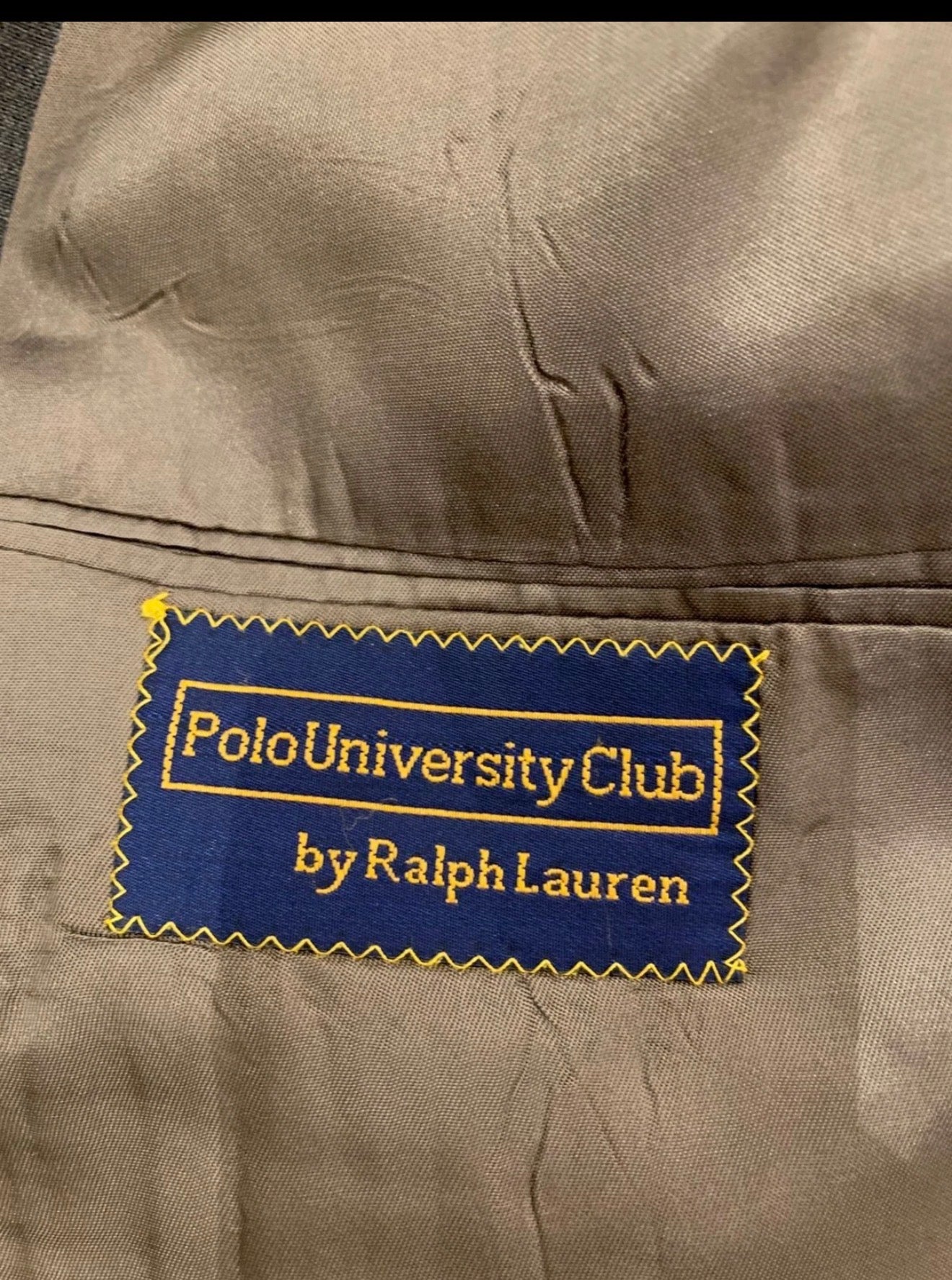 Vintage Polo University Club Ralph Lauren pure wool brownish blazer 42R 42L
