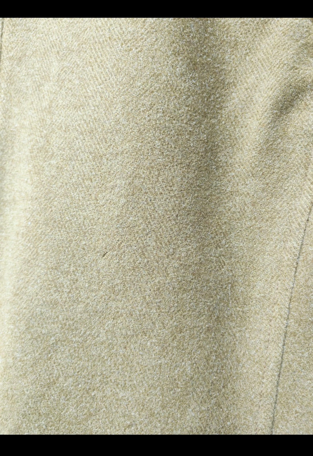 1970s Vintage pure wool herringbone classic camel beige over coat 42R