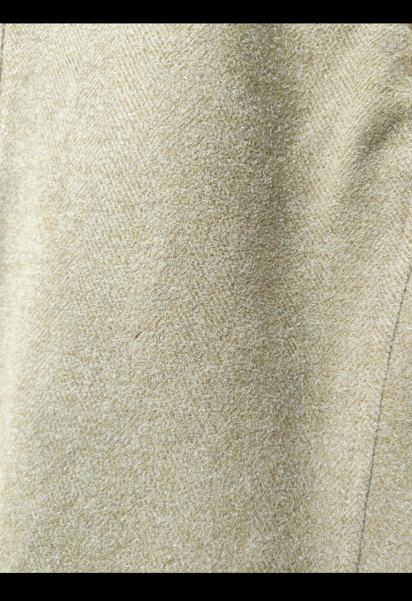 1970s Vintage pure wool herringbone classic camel beige over coat 42R